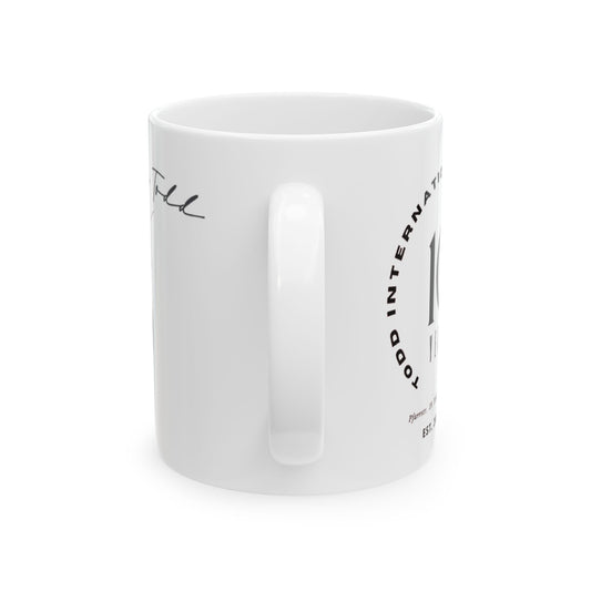 10th Anniversary Ceramic Mug - Celebrate a Decade of Excellence